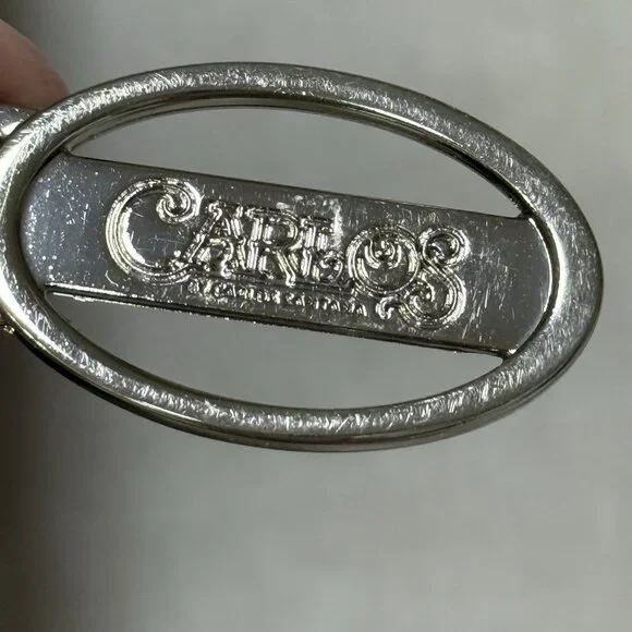 Carlos Santana Womens Purse Shoulder Bag Black Faux Leather Studded Bottom Studs - Picture 4 of 8